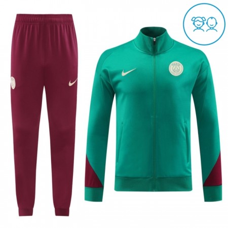 Paris Saint Germain Chaqueta De Entrenamiento Trajes 2024-25 Verde - Niño